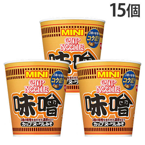 【賞味期限:25.11.28】日清食品 カップヌードル 味噌 ミニ 41g×15個
