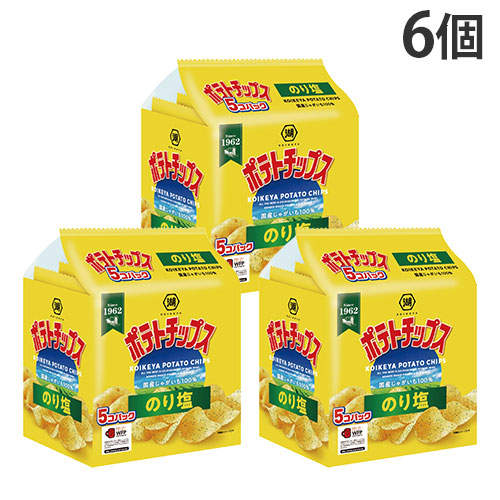 【賞味期限:26.01.31】湖池屋 ポテトチップス のり塩 5P入×6個