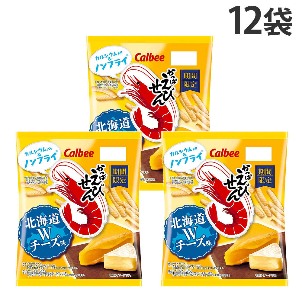 賞味期限:26.06.30 かっぱえびせん 北海道Wチーズ味 カルビー 64g 12袋