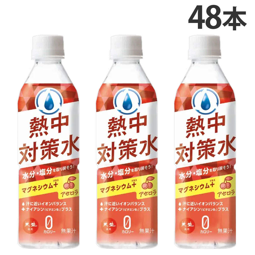 賞味期限:27.02.28 赤穂化成 熱中対策水 アセロラ味 500ml 48本