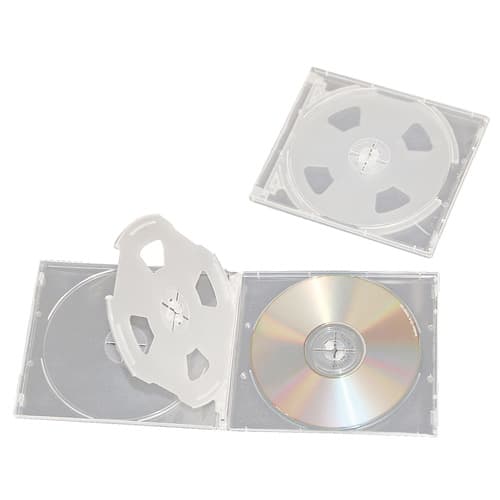 ソフトケース CD＆DVD 4枚収納 2個 XC-498C