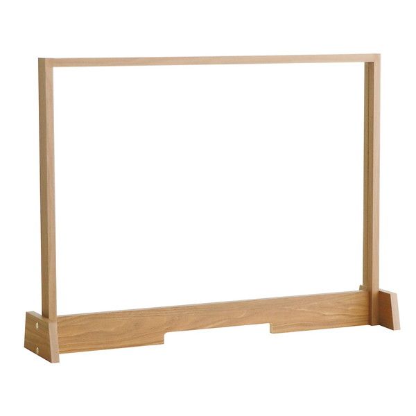 東馬 飛沫ガード間仕切り W936×D250×H700mm ナチュラル 54673340