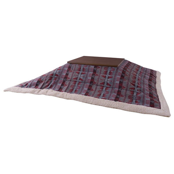 東谷 薄掛こたつ布団 長方形 W190×D230cm レッド KK-144RD