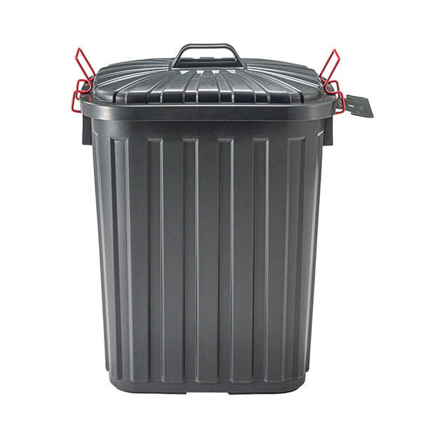 東谷 ごみ箱 タフカン 60L W360×D554×H622mm チャコールグレー LFS-938CG