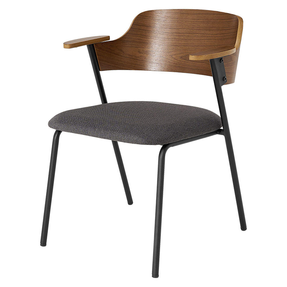 萩原 ダイニングチェア Mix ブラウン/ダークグレー LC-4835BR-DGY