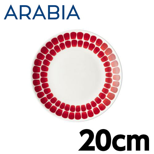 ARABIA アラビア 24h Tuokio トゥオキオ レッド プレート 20cm お皿 皿