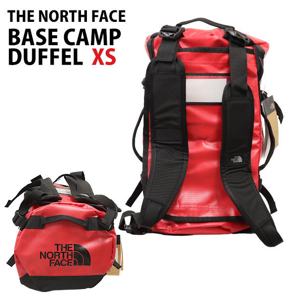 THE NORTH FACE バックパック BASE CAMP DUFFEL XS ベースキャンプ ダッフル 31L レッド×ブラック