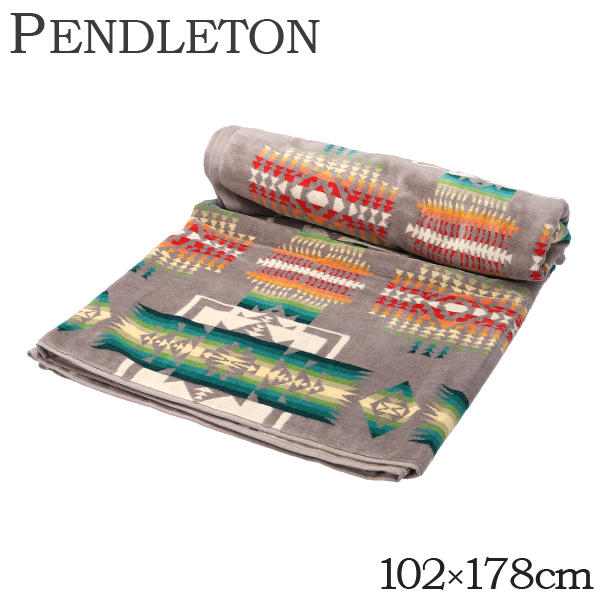 PENDLETON ペンドルトン Oversized Jacquard Towels オーバーサイズ ジャガードスパタオル XB233-51108 チーフジョセフグレー