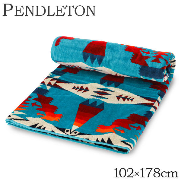 PENDLETON ペンドルトン Oversized Jacquard Spa Towel オーバーサイズジャガードスパタオル XB233-53508 ツーソンターコイズ