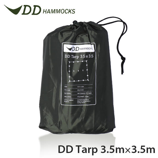 DD Hammocks DDハンモック タープ DD Tarp DDタープ 3.5×3.5 Olive Green オリーブグリーン