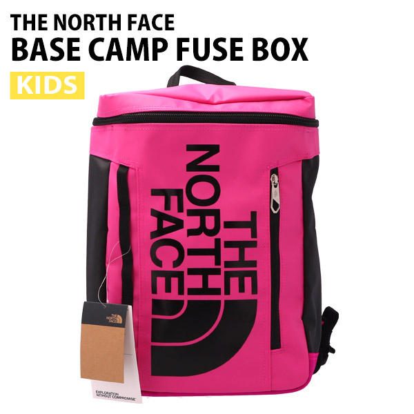 THE NORTH FACE ノースフェイス バックパック BASE CAMP FUSE BOX ベースキャンプ ヒューズボックス キッズ 21L リナリアピンク×ブラック