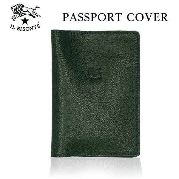 IL BISONTE イルビゾンテ CASE パスポートケース VERDE グリーン GR101 SCA005 パスポートカバー PV0004