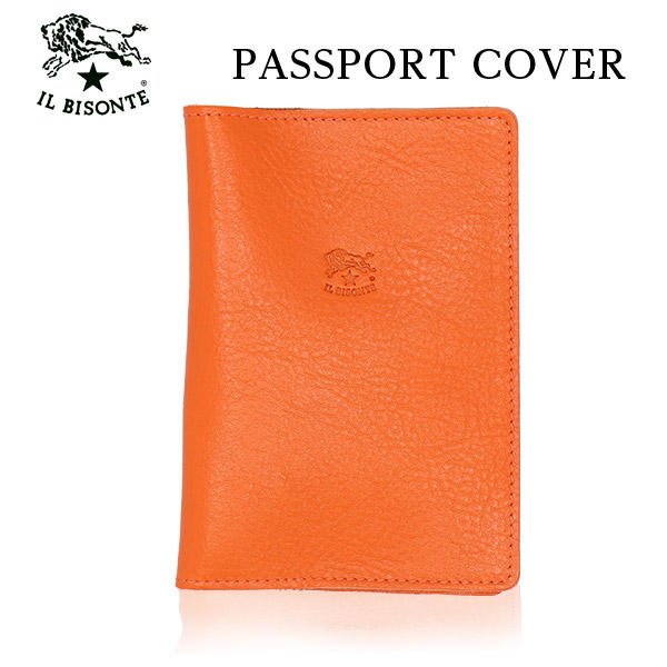 IL BISONTE イルビゾンテ CASE パスポートケース ORANGE オレンジ OR102 SCA005 パスポートカバー PV0004