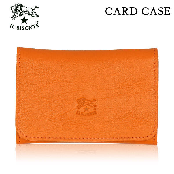 IL BISONTE イルビゾンテ CARD CASE カードケース ORANGE オレンジ OR102 SCC004 名刺入れ PV0005