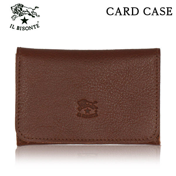 IL BISONTE イルビゾンテ CARD CASE カードケース BROWN ブラウン BW129 SCC004 名刺入れ PV0005