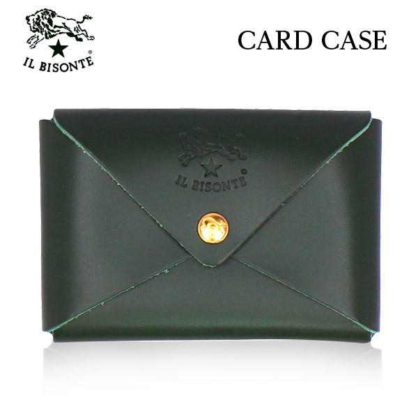 IL BISONTE イルビゾンテ SOVANA CARD CASE カードケース VERDE グリーン GR101 SCC031 名刺入れ PG0001