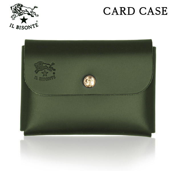 IL BISONTE イルビゾンテ SOVANA CARD CASE カードケース VERDE グリーン GR101 SCC032 名刺入れ PG0001