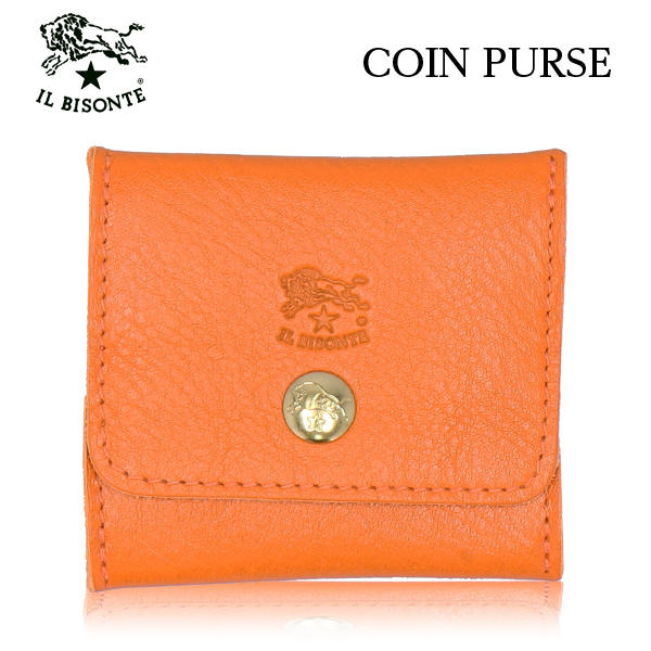 IL BISONTE イルビゾンテ COIN PURSE コインパース ORANGE オレンジ OR102 SCP020 コインケース PV0005