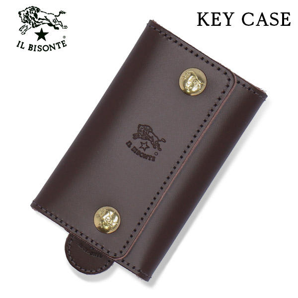 IL BISONTE イルビゾンテ KEYRING キーリング DARK BROWN ダークブラウン BW152 SKH123 キーホルダー PG0001