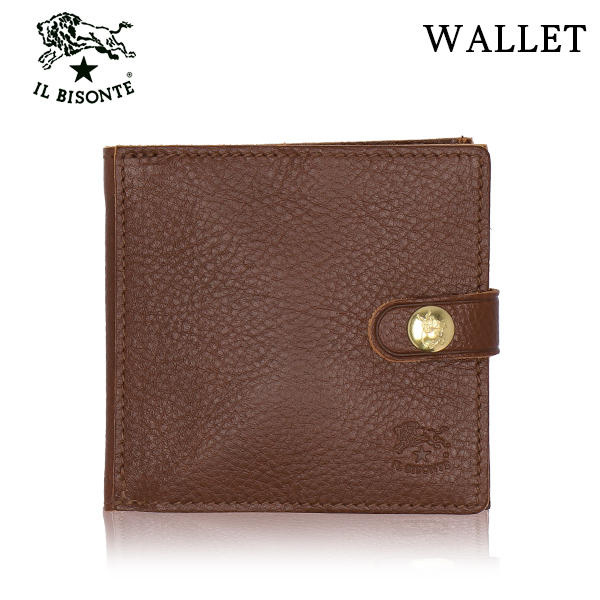 IL BISONTE イルビゾンテ BI-FOLD WALLET 財布 MARRONE マルーン BW129 SBW015 二つ折り財布 PV0005