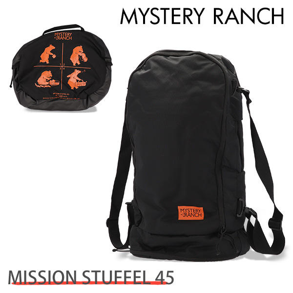 MYSTERY RANCH ミステリーランチ バックパック MISSION STUFFEL 45 ミッションスタッフル 44L BLACK ブラック