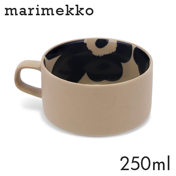 Marimekko マリメッコ Unikko ウニッコ ティーカップ 250ml テラ×ダークブルー
