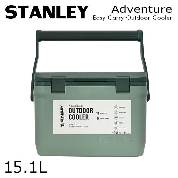 STANLEY スタンレー Adventure Easy Carry Outdoor Cooler アドベンチャー クーラーボックス スタンレーグリーン 15.1L 16QT