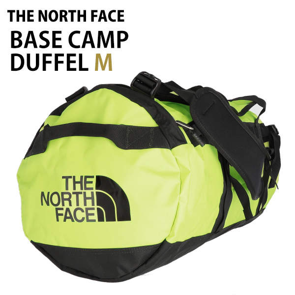 THE NORTH FACE ノースフェイス バックパック BASE CAMP DUFFEL M ベースキャンプ ダッフル 71L サルファースプリング×ブラック