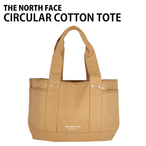 THE NORTH FACE ノースフェイス トートバッグ CIRCULAR COTTON TOTE サーキュラー コットントート ユーティリティブラウン