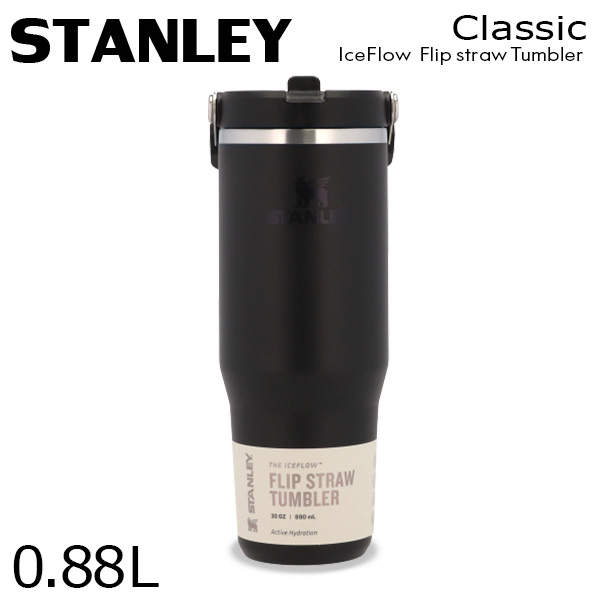 STANLEY スタンレー IceFlow Flip Straw Tumbler アイスフロー フリップストロー 真空タンブラー ブラック 0.88L 30oz