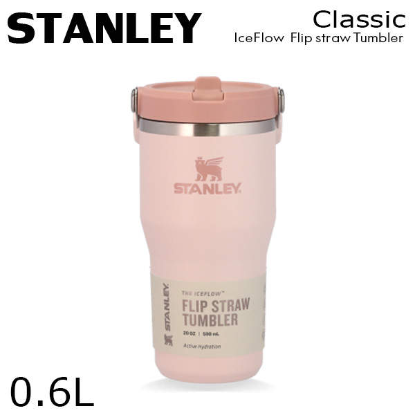 STANLEY スタンレー IceFlow Flip Straw Tumbler アイスフロー フリップストロー 真空タンブラー ローズクオーツ 0.6L 20oz