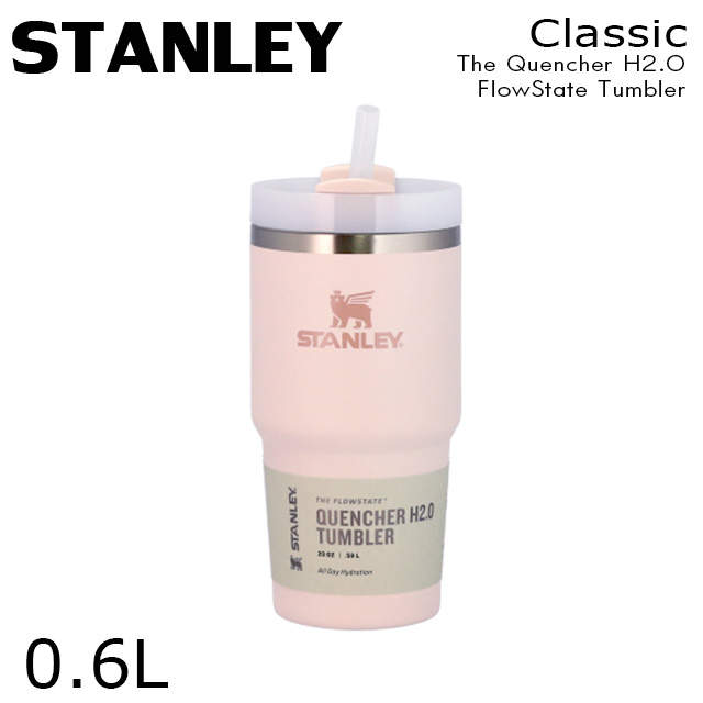 STANLEY スタンレー The Quencher H2.O FlowState Tumbler 真空 スリムクエンチャー ローズクオーツ 0.6L 20oz
