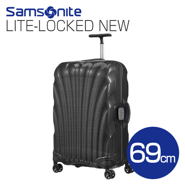 Samsonite スーツケース Litelocked NEW ライトロックト 69cm ブラック 76461-1041