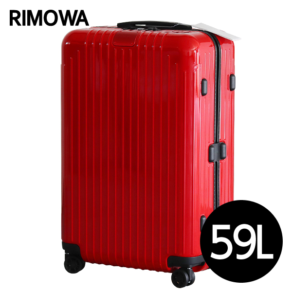 リモワ RIMOWA スーツケース エッセンシャル ライト チェックインM 59L グロスレッド ESSENTIAL Check-In M 823.63.65.4