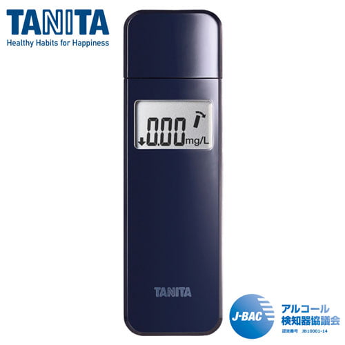 タニタ アルコールチェッカー 乾電池式 ネイビー EA-100-NV