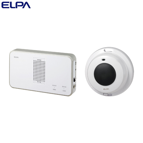ELPA ワイヤレスチャイム 防水押しボタンセット (受信器・送信器) EWS-S5032