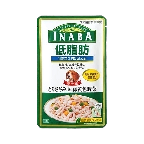 いなば 低脂肪 とりささみ緑黄色野菜 80g