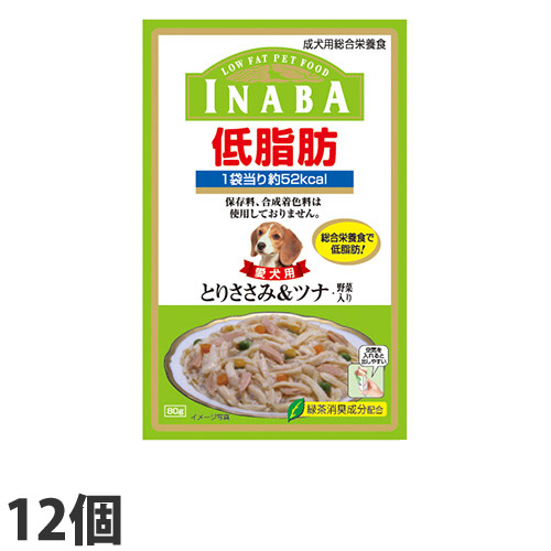 いなば 低脂肪 とりささみ&ツナ・野菜 80g 12個 RD-08