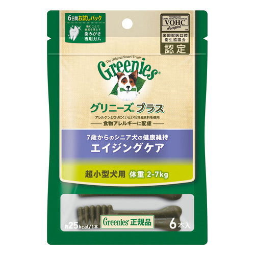 マース グリニーズプラス エイジングケア 超小型犬用(2-7kg) 6本 CGS009