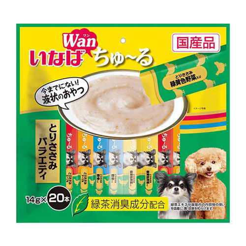 いなば wan ちゅ～る とりささみバラエティ 14g×20本 DS-129