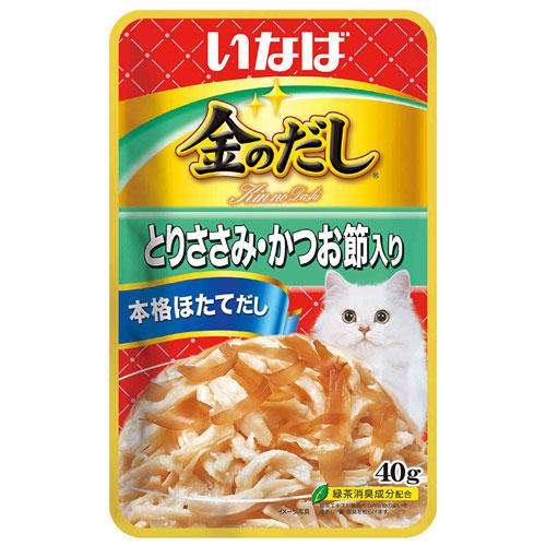 いなば 金のだし パウチ とりささみ・かつお節入り 40g QCR-72