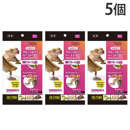 ジェックス RepDeli フルーツ＆バグペースト プロテインプラス 10本入×5個