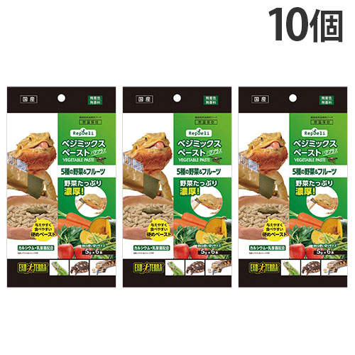 ジェックス RepDeli ベジミックスペースト バグプラス 6本入×10個