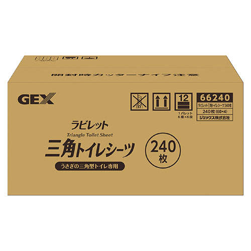 ジェックス ラビレット 三角トイレシーツ 240枚入