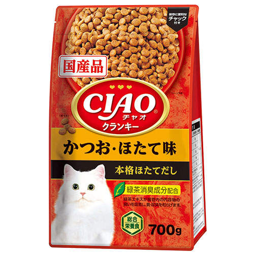いなば CIAO クランキー かつお・ほたて味 本格ほたてだし 700g P-452