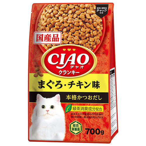 いなば CIAO クランキー まぐろ・チキン味 本格かつおだし 700g P-456