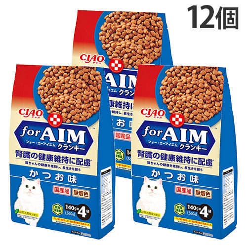 いなば CIAO forAIM クランキー かつお味 4袋入×12個 CA-52
