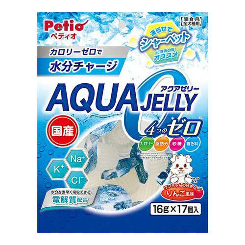 Petio ペティオ アクアゼリー 4つのゼロ りんご風味 16g×17個入