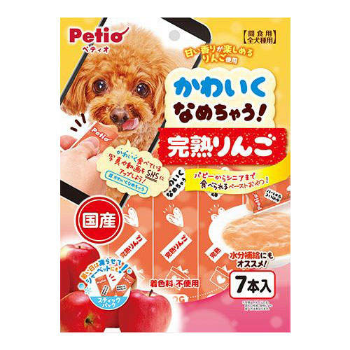 Petio ペティオ かわいくなめちゃう！ 完熟りんご 10g×7本入