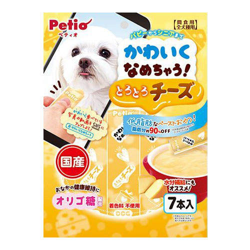 Petio ペティオ かわいくなめちゃう！ とろとろチーズ 10g×7本入